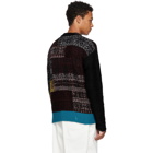 Diesel Black and Multicolor K-Lambro Crewneck Sweater
