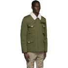 Yves Salomon - Army Green Down and Shearling Jacket