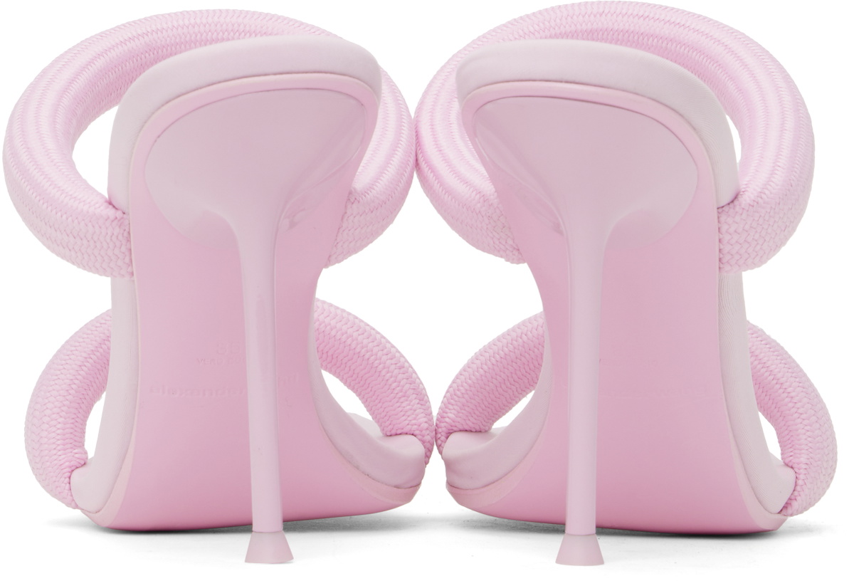 Alexander Wang Pink Julie 105mm Nylon Tubular Heeled Sandals