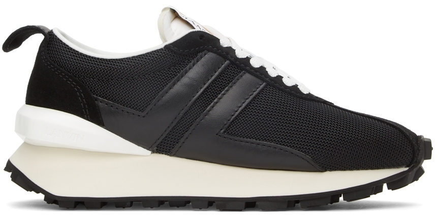 Lanvin Black Mesh Bumpr Sneakers Lanvin