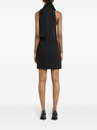 Courreges Dress Scarf Mockneck in Black