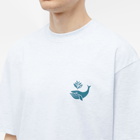 Magenta Men's Whale Plant T-Shirt in Ash