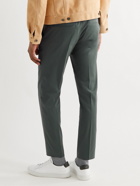 HUGO BOSS - Bardon Slim-Fit Twill Drawstring Suit Trousers - Green