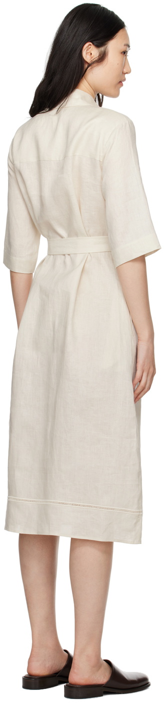 Max Mara Leisure Off-White Nocino Midi Dress