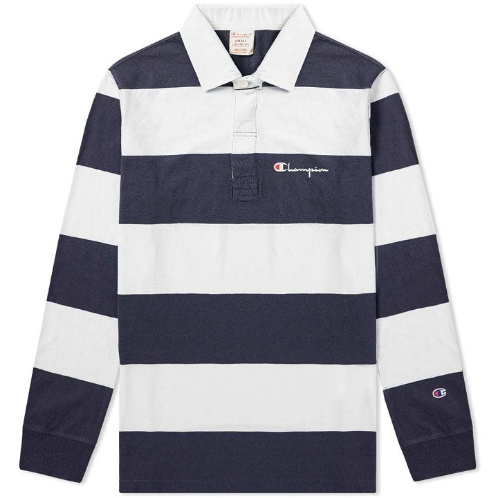 Photo: Champion Reverse Weave Stripe Rugby Shirt
