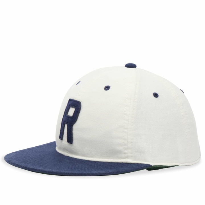 Photo: Polo Ralph Lauren Men's Authentic R Baseball Cap in Deckwash White/Newport Navy 