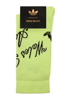 Adidas X Wales Bonner Logo-intarsia Jersey Socks Yellow