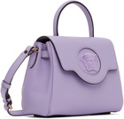Versace Purple Medusa Top Handle Bag