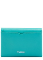 JW Anderson Loafer Leather Card Holder - Turquoise - One Size