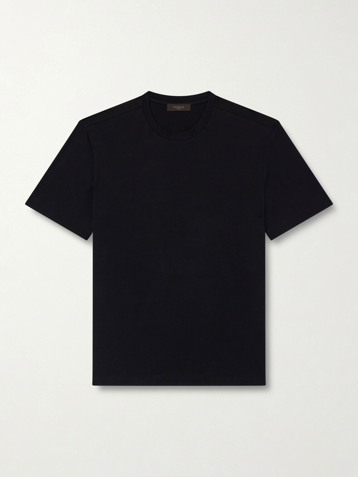 Slowear - Cotton and Silk-Blend Jersey T-Shirt - Black