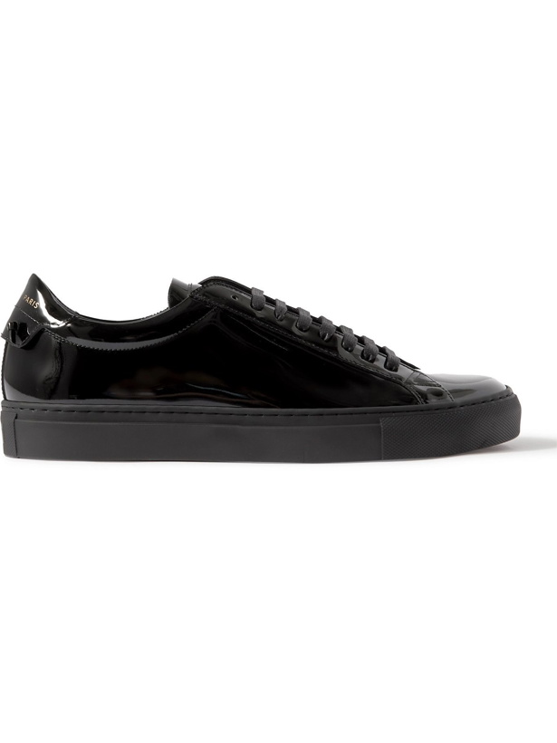Photo: GIVENCHY - Urban Street Patent-Leather Sneakers - Black