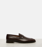 Loro Piana Sergio leather penny loafers