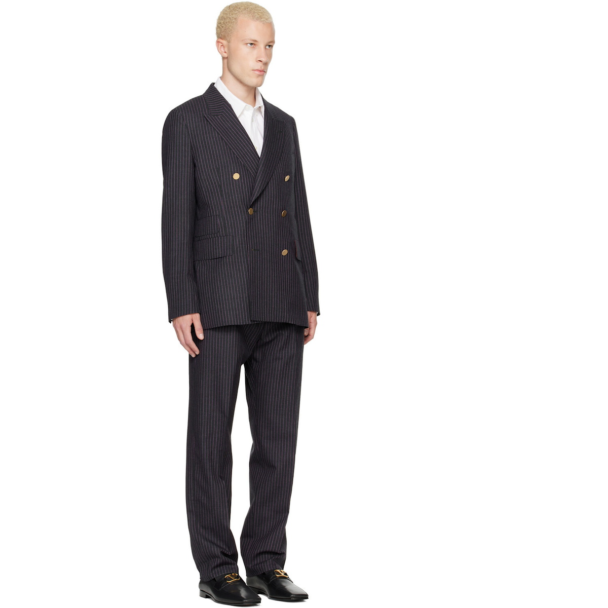 Paul Smith Brown Double-Breasted Suit