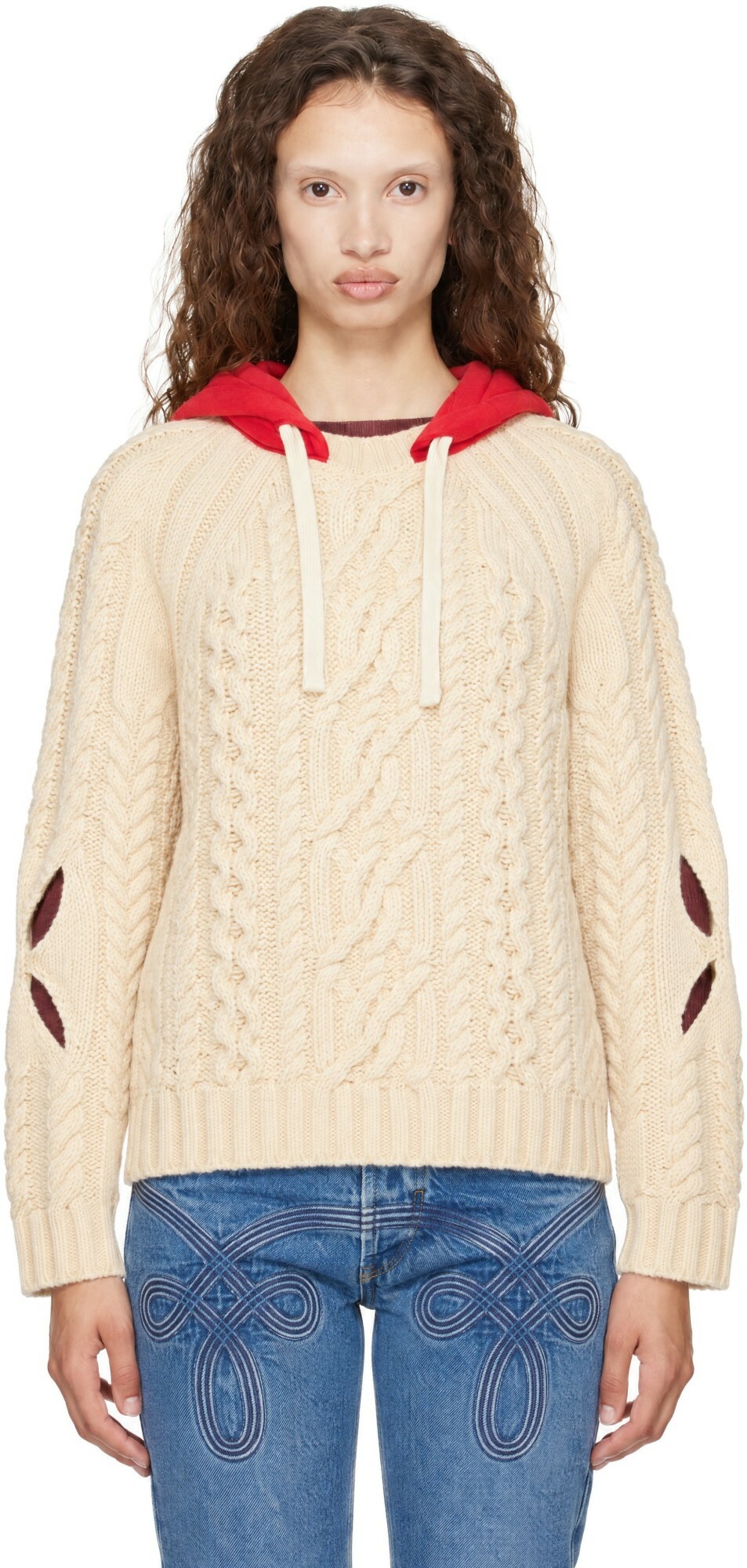 Stefan Cooke Off-White Cable Hoodie