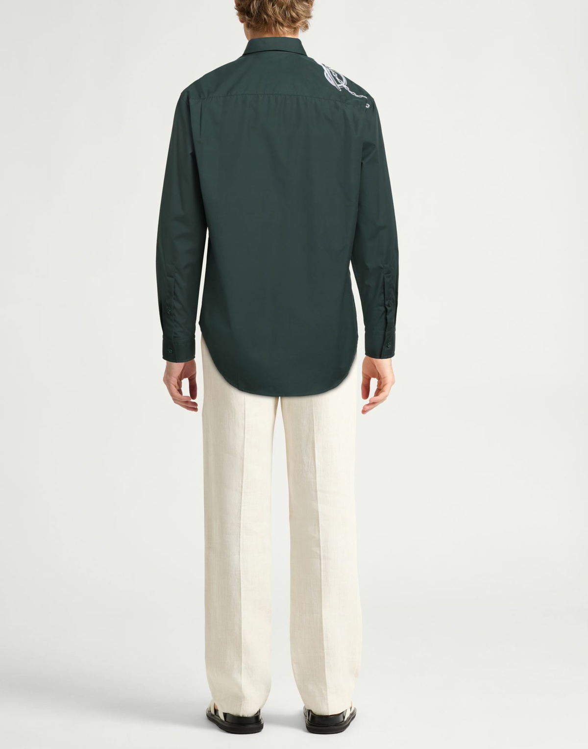 Burberry Mens Shirt Dark in Green
