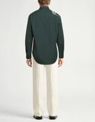 Burberry Mens Shirt Dark in Green