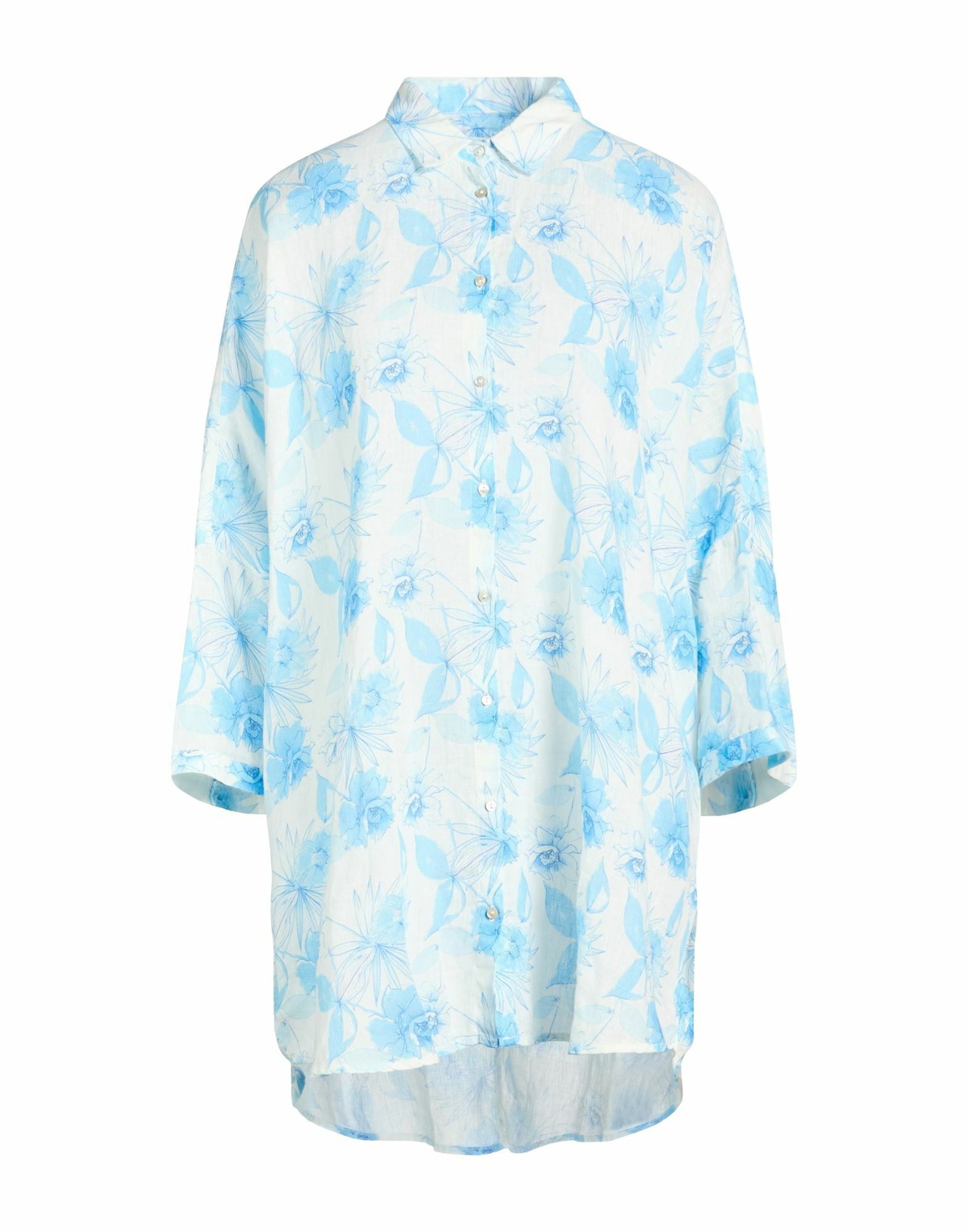 120% Lino Womens Shirt in Off white