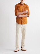 Altea - Preston Button-Down Collar Cotton-Twill Shirt - Orange