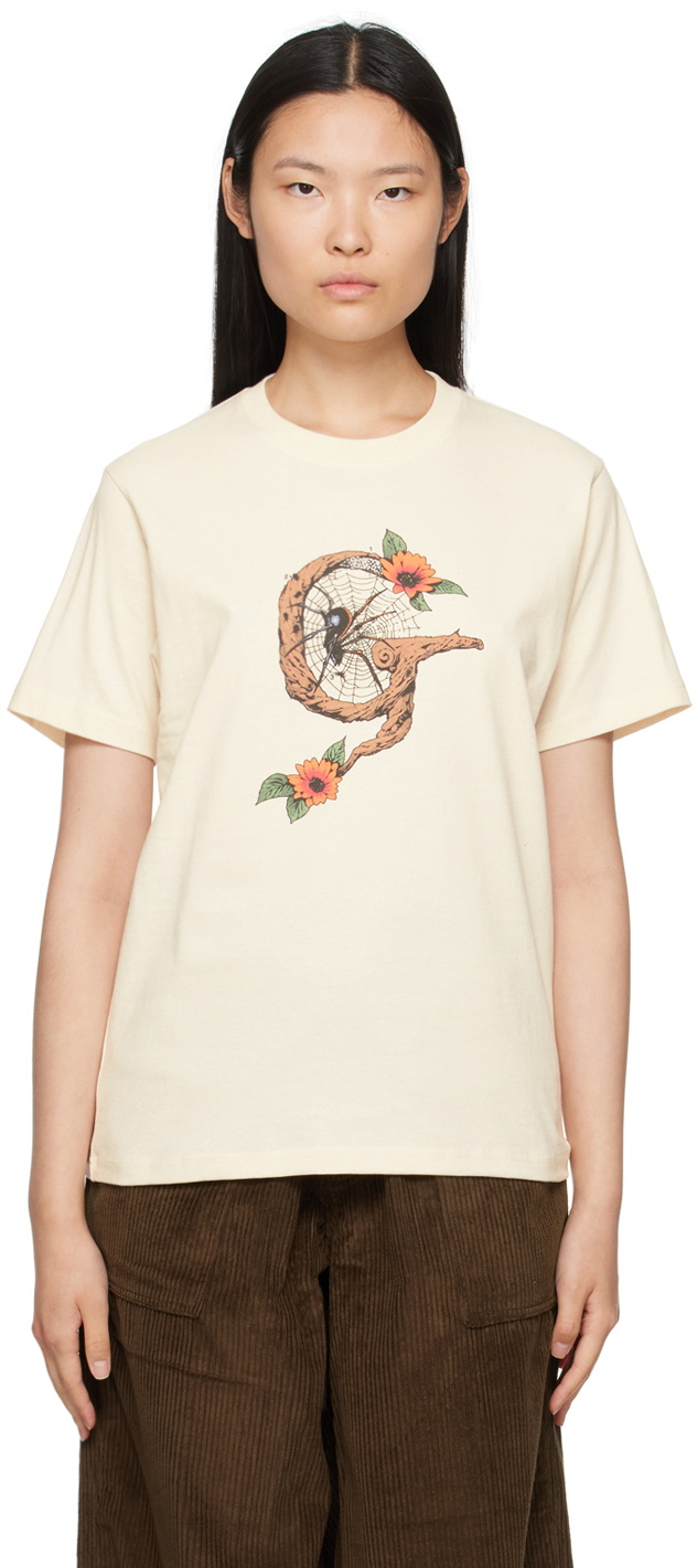 トップス Gentlefullness print tshirts Gentle Fullness Off-White Graphic T-Shirt Gentle Fullness