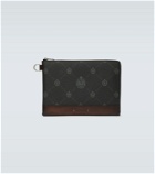 Berluti Nino leather and canvas clutch