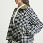Barbour Women's Ovingham Casual Jacket in Gingham Navy/Neutral