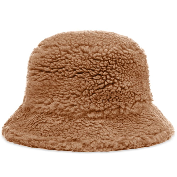 Photo: Stand Studio Women's Wera Faux Teddy Bucket Hat in Sand