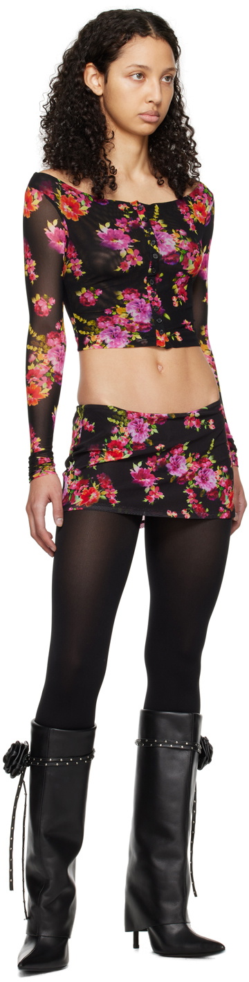 GUIZIO Black Sofia Top