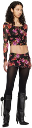 GUIZIO Black Sofia Top
