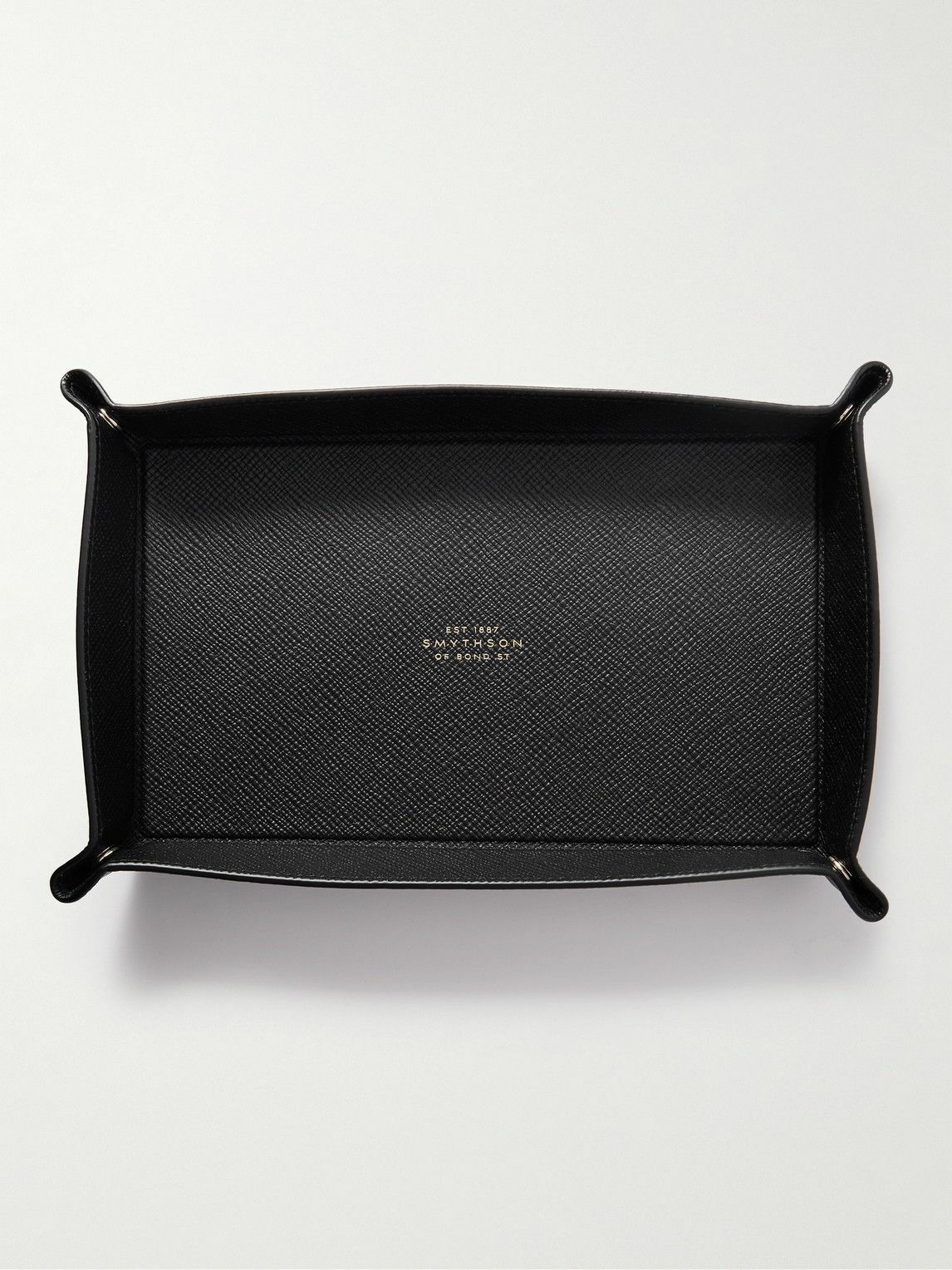 Smythson - Small Panama Cross-Grain Leather Trinket Tray