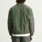 Les Deux Men's Prince Shiny Track Jacket in Pineneedle Green