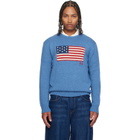 Polo Ralph Lauren Blue 'The Iconic Flag' Sweater