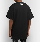 Nike - Fear of God Oversized Cotton-Blend Jersey Zip-Up T-Shirt - Black