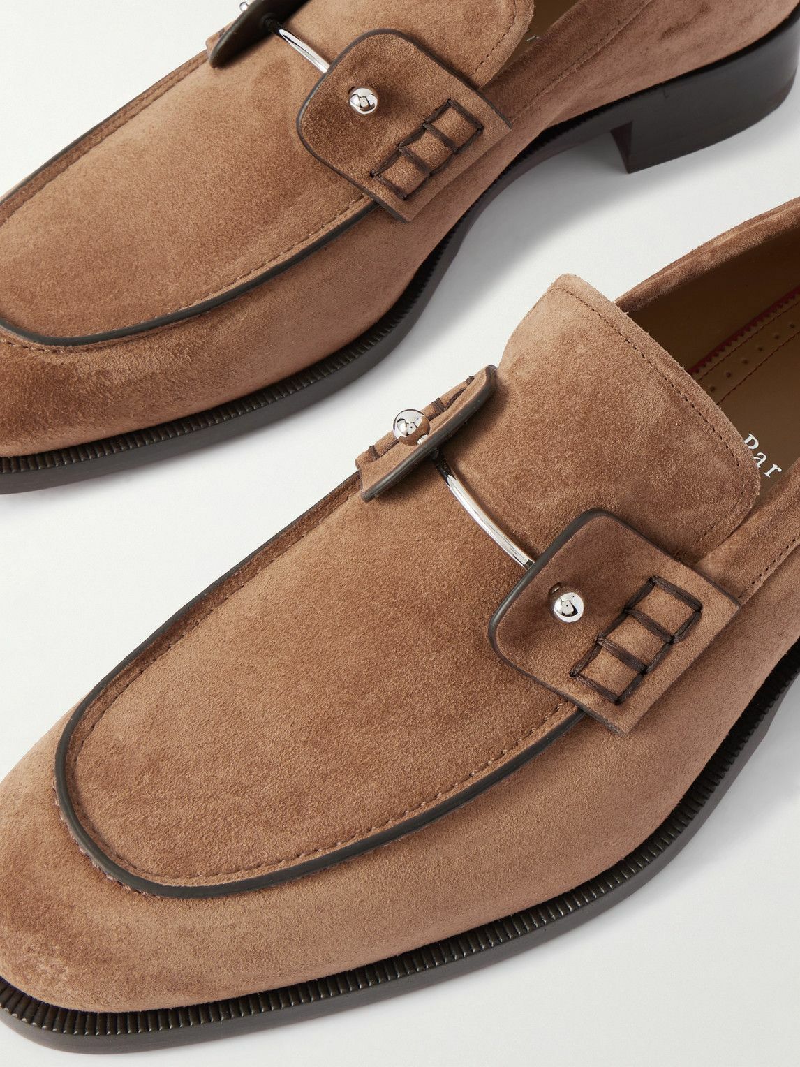 CHRISTIAN LOUBOUTIN Chambelimoc Embellished Suede Loafers Size 46 EU CHRISTIAN LOUBOUTIN Chambelimoc Suede Loafers for Men | MR  main image 4