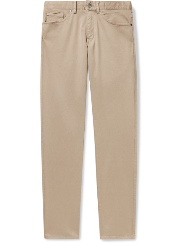 Photo: PETER MILLAR - Ultimate Stretch Cotton and Modal-Blend Sateen Trousers - Brown - UK/US 32