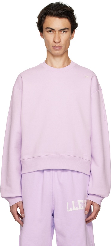 Photo: Recto SSENSE Exclusive Purple Embroidered Sweatshirt
