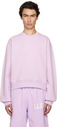 Recto SSENSE Exclusive Purple Embroidered Sweatshirt
