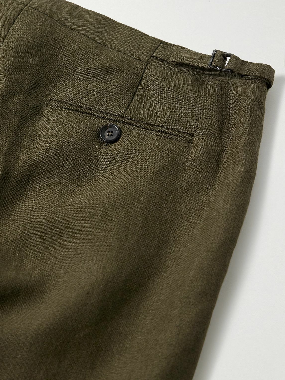Favourbrook - Slim-Fit Linen Suit Trousers - Green