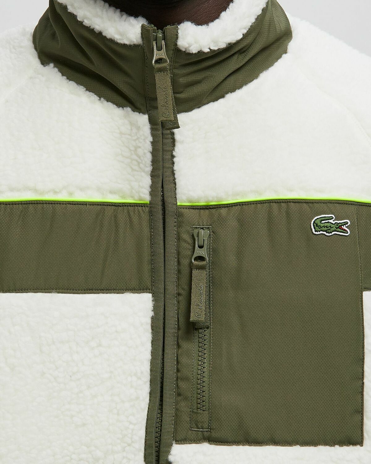 Lacoste PARKAS & BLOUSONS White Mens Fleece Jacket