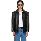 LU'U DAN BRUCE LEE x LỰU ĐẠN Black Leather Creep Jacket