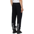 Off-White Black Heraldic Arrow Cuffed Sweatpants