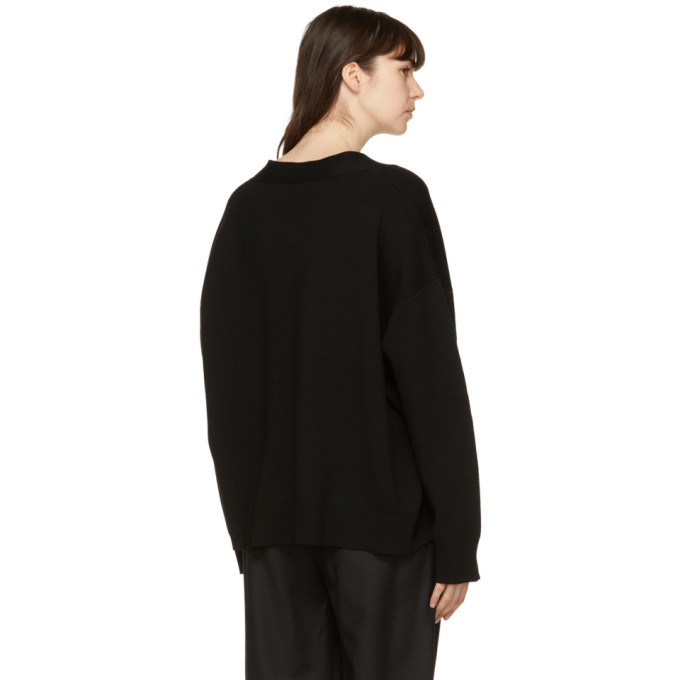 Monogram knit top black – TOTEME