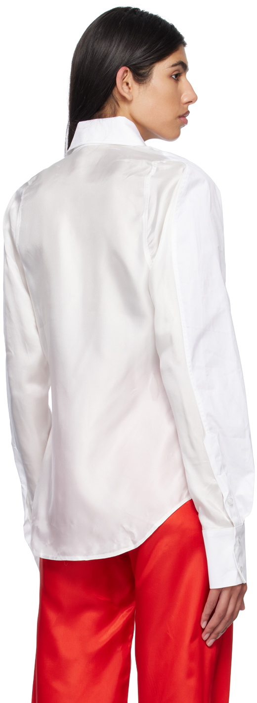Bianca Saunders White Row Back Shirt