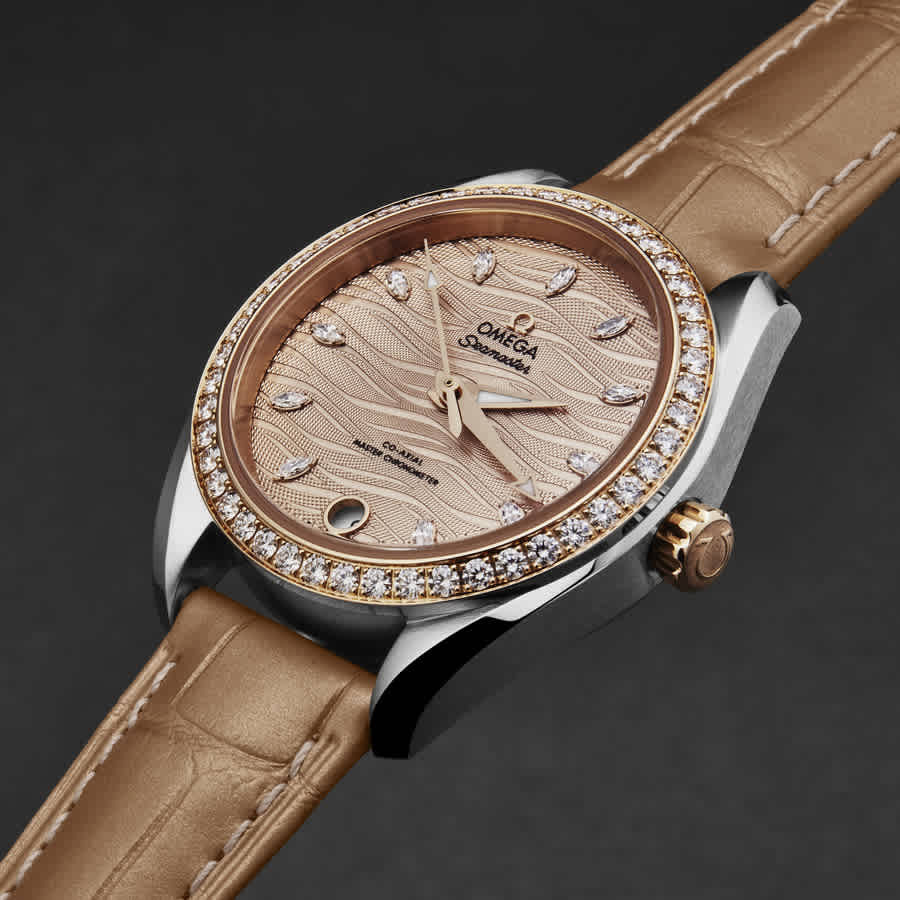 Omega Seamaster Aqua Terra Automatic Chronometer Diamond Ladies Watch 220.28.34.20.59.001