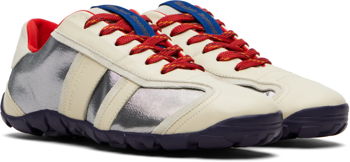 Wales Bonner Off-White & Silver Cadence Sneakers