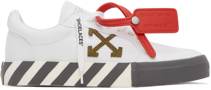 Photo: Off-White White Vulcanized Sneakers