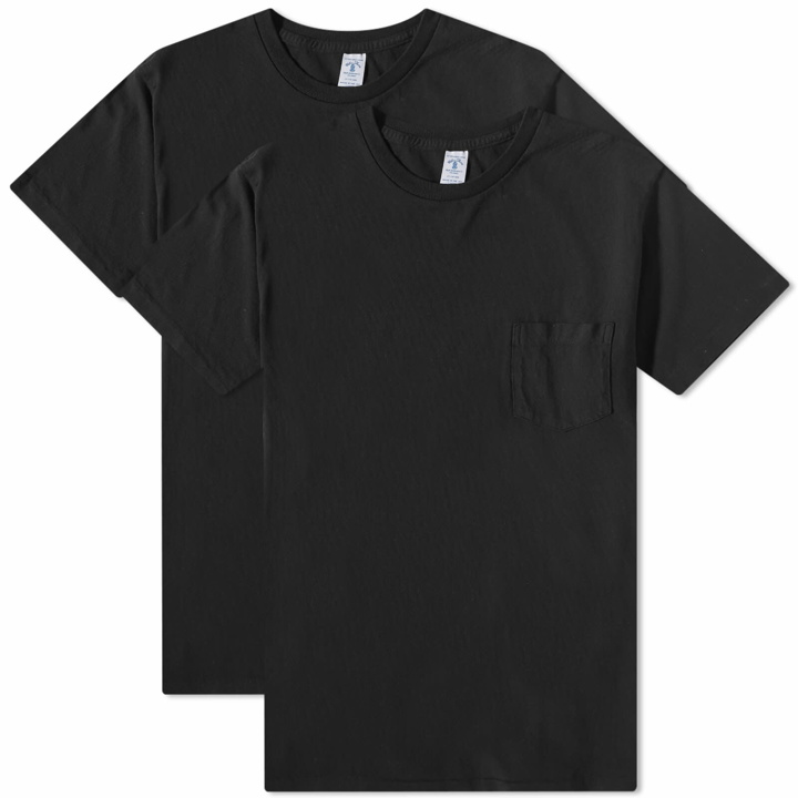 Photo: Velva Sheen Men's 2 Pack Pocket T-Shirt in Black