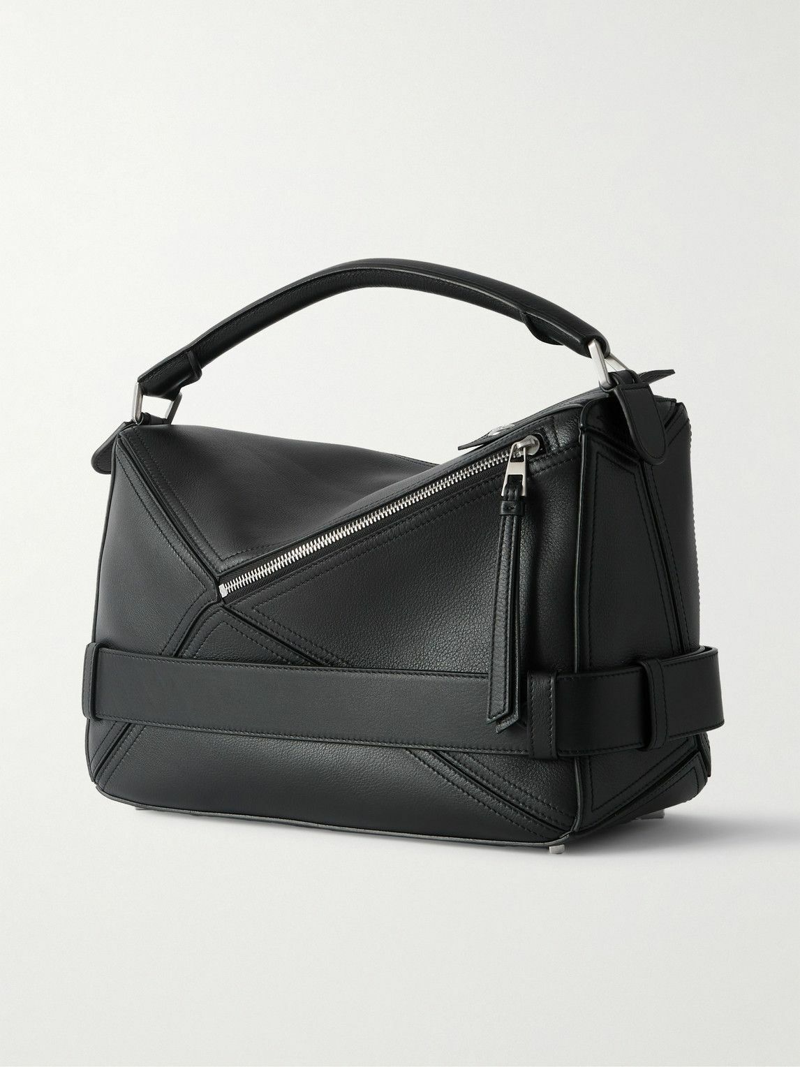 LOEWE - Puzzle Biker Large Buckled Leather Messenger Bag Loewe