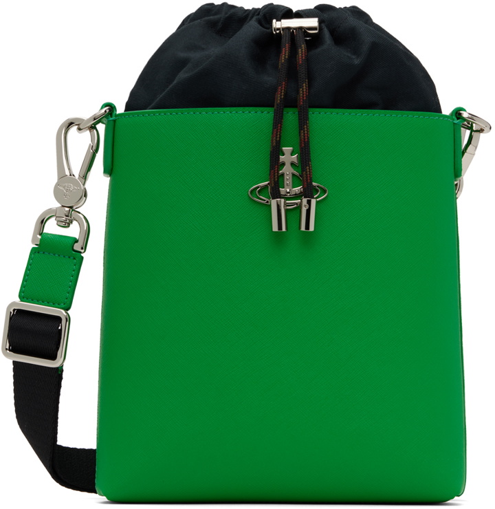 Photo: Vivienne Westwood Green Saffiano Drawstring Crossbody Bag