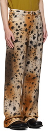 Eckhaus Latta Tan & Beige Wide Leg Jeans