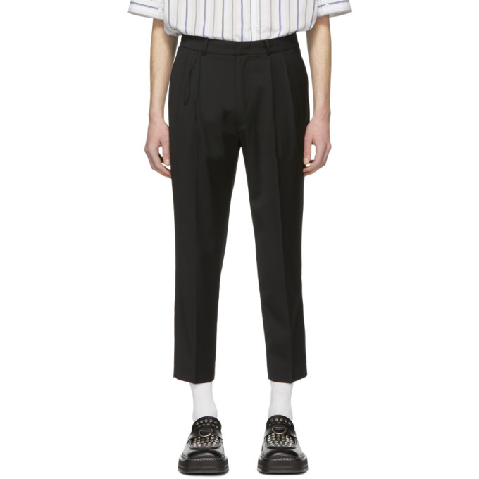 ADER error Black Cropped Cinder Trousers ADER error